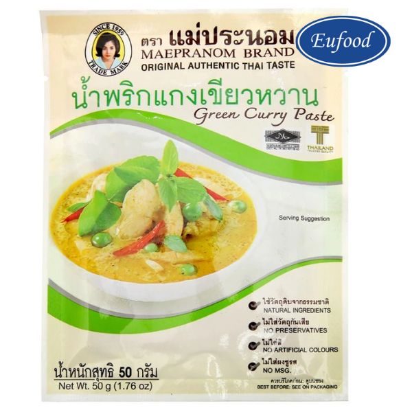 Gia Vị Cà Ri Xanh Nhãn Hiệu Maepranom - Ảnh 2