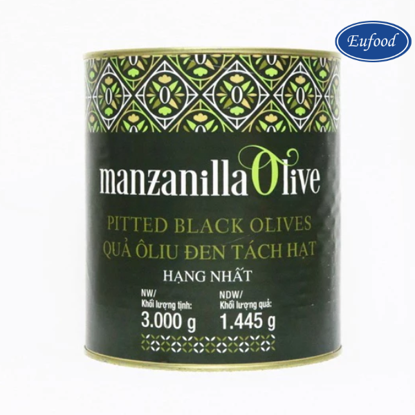 Quả Oliu Đen Tách Hạt Hiệu Manzanilla