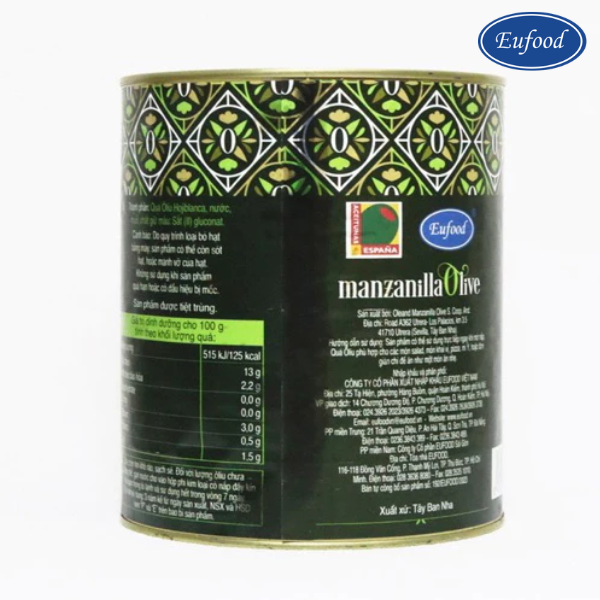 Quả Oliu Đen Tách Hạt Hiệu Manzanilla - Ảnh 3