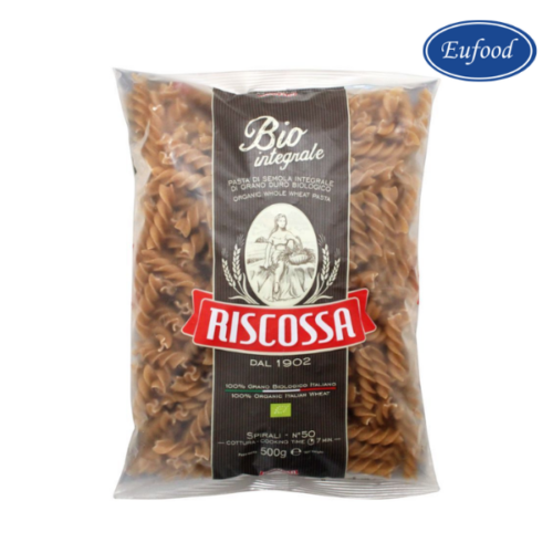 Mì Ý Nguyên Cám Hữu Cơ Spirali N.50 Hiệu Riscossa