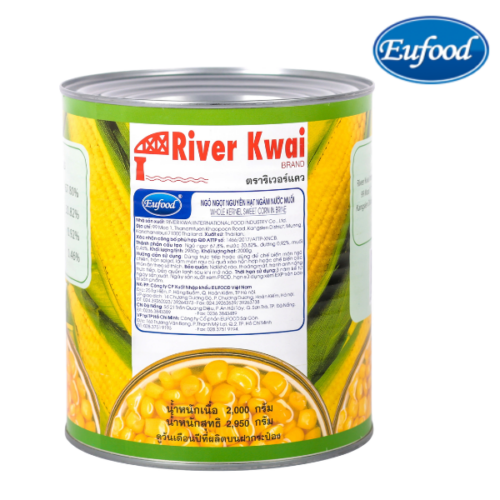 Ngô ngọt nguyên hạt - River Kwai 2950g