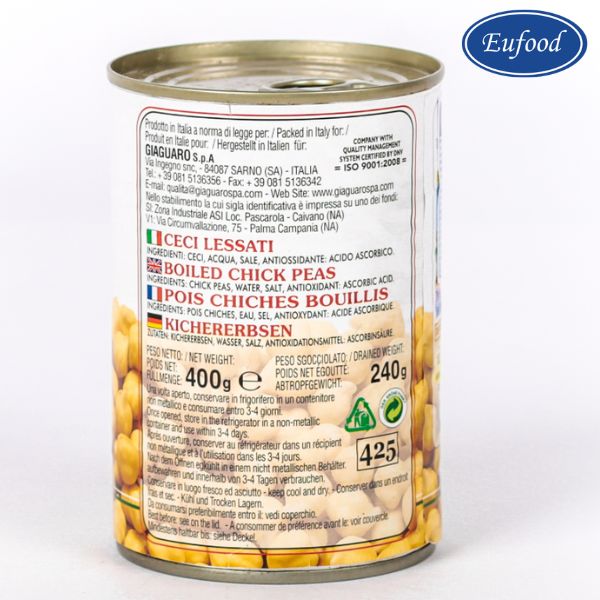 Đậu Chick Peas Luộc Chín - Hiệu Giaguaro - Ảnh 2